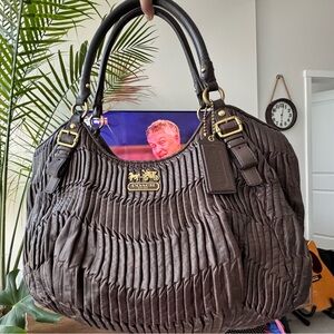 Authentic coach leather bag with Versace parfume